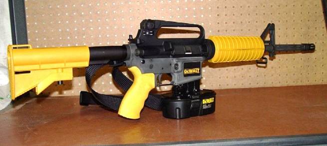 After a day of fence building with the new Dewalt Rapid fire nail gun,