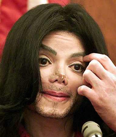  Faced Makeup on Claim  Photograph Of Michael Jackson S Face Taken During A Court Trial
