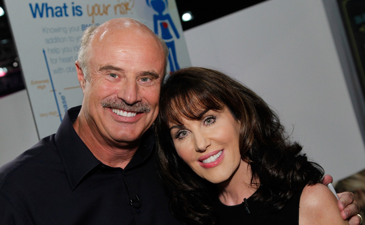 Phil Mcgraw with cool, Wife Robin McGraw 