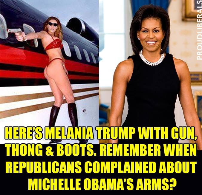 Image result for michelle bare arms melania