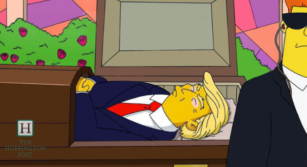 Image result for simpson family trump president
