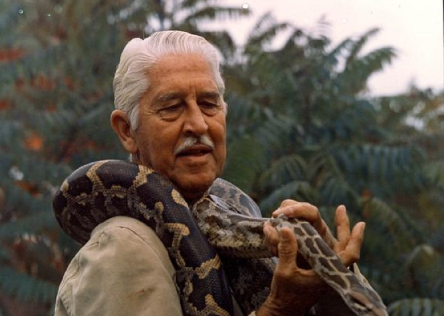 Marlin Perkins with snake
