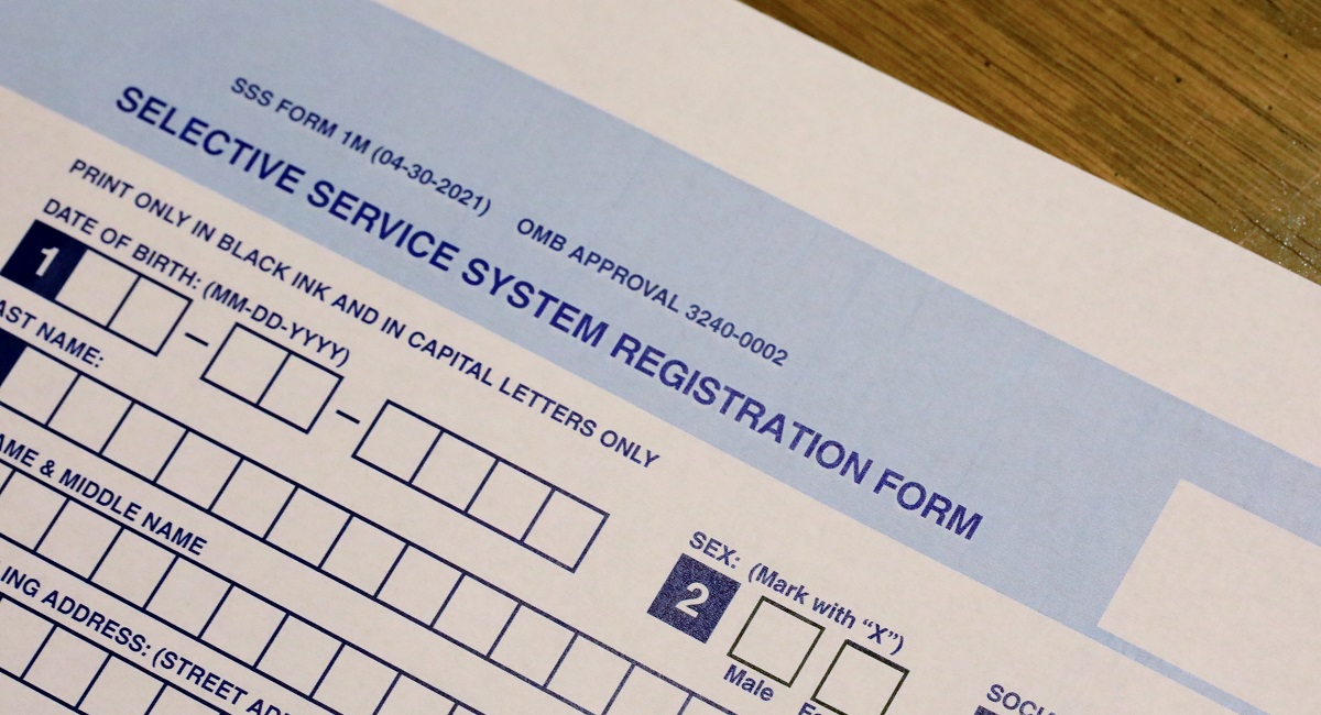 Selective Service System Registration Form