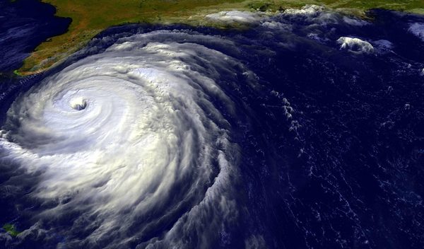 Despite its reputation as an all-purpose storm photograph, this picture is actually a satellite image of Hurricane Floyd from September 1999