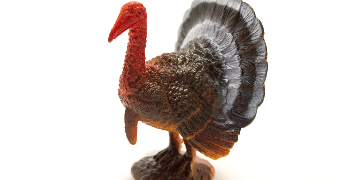 thanksgiving turkey plastic bush