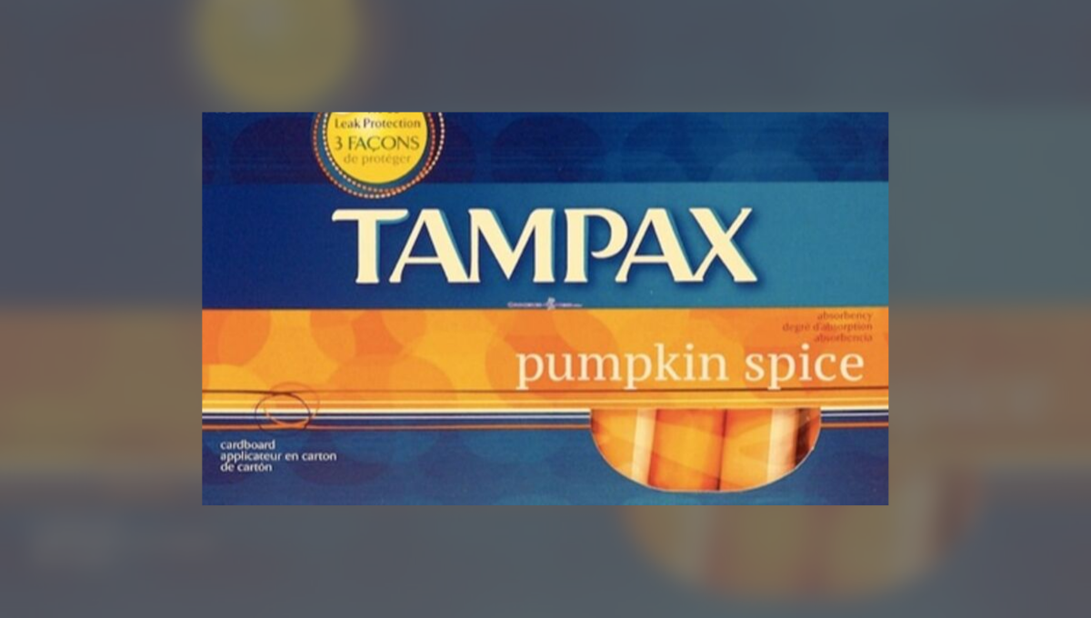 Tampax Pumpkin Spice Tampons.