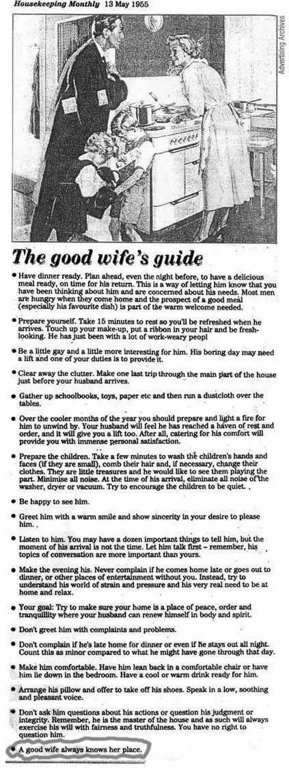 Good wife 1950 essay