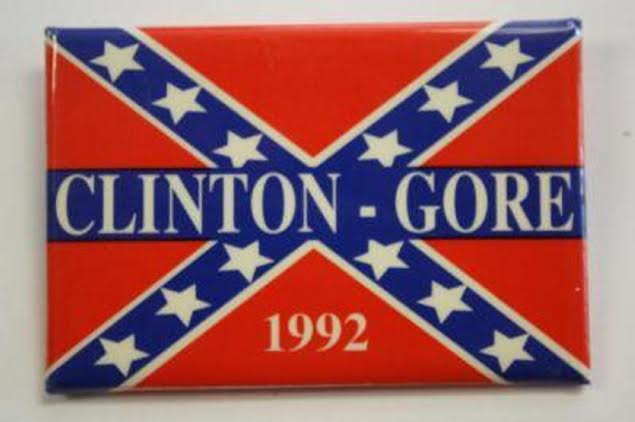 Clinton Gore '92 PRIDE LGBT pink triangle pinback button 1.75" new old stock 