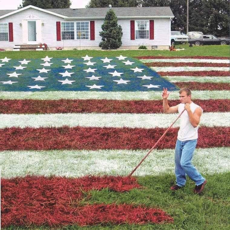flag lawn