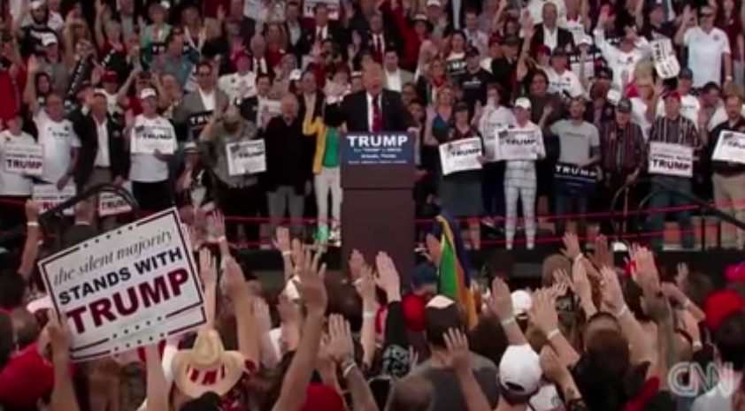 trump nazi salute rally