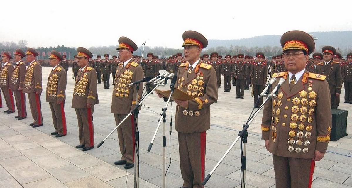 Is This an Unaltered Photograph of North Korean Officers with Medals? |  Snopes.com