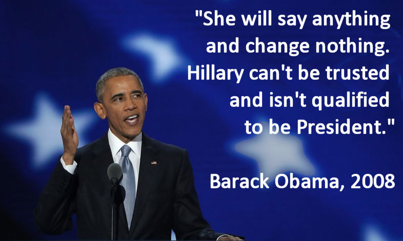 Barack Obama: 'Hillary Clinton Isn't Qualified to Be President'