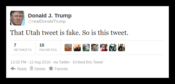fake trump tweet
