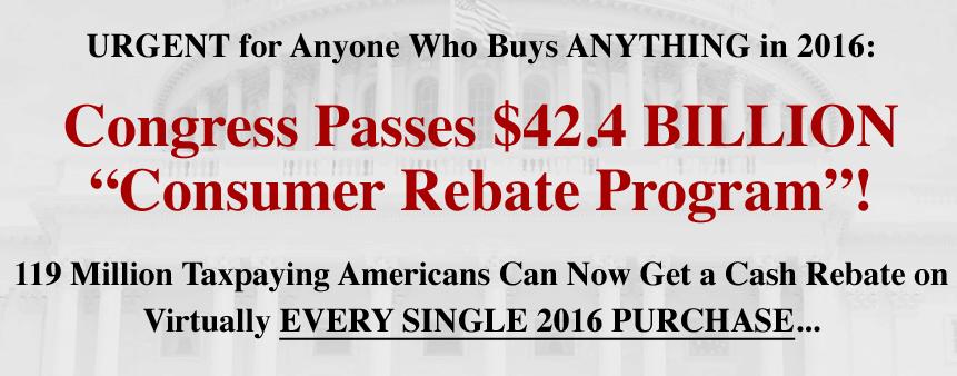 42 4 Billion Consumer Rebate Program Snopes