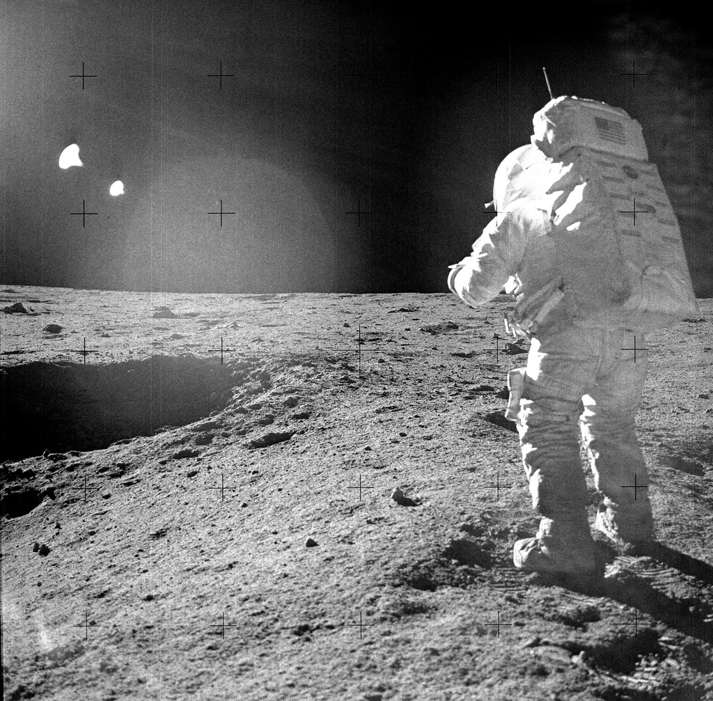 Edgar Mitchell on the Moon