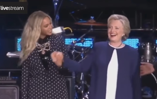 Beyonce and Hillary Clinton