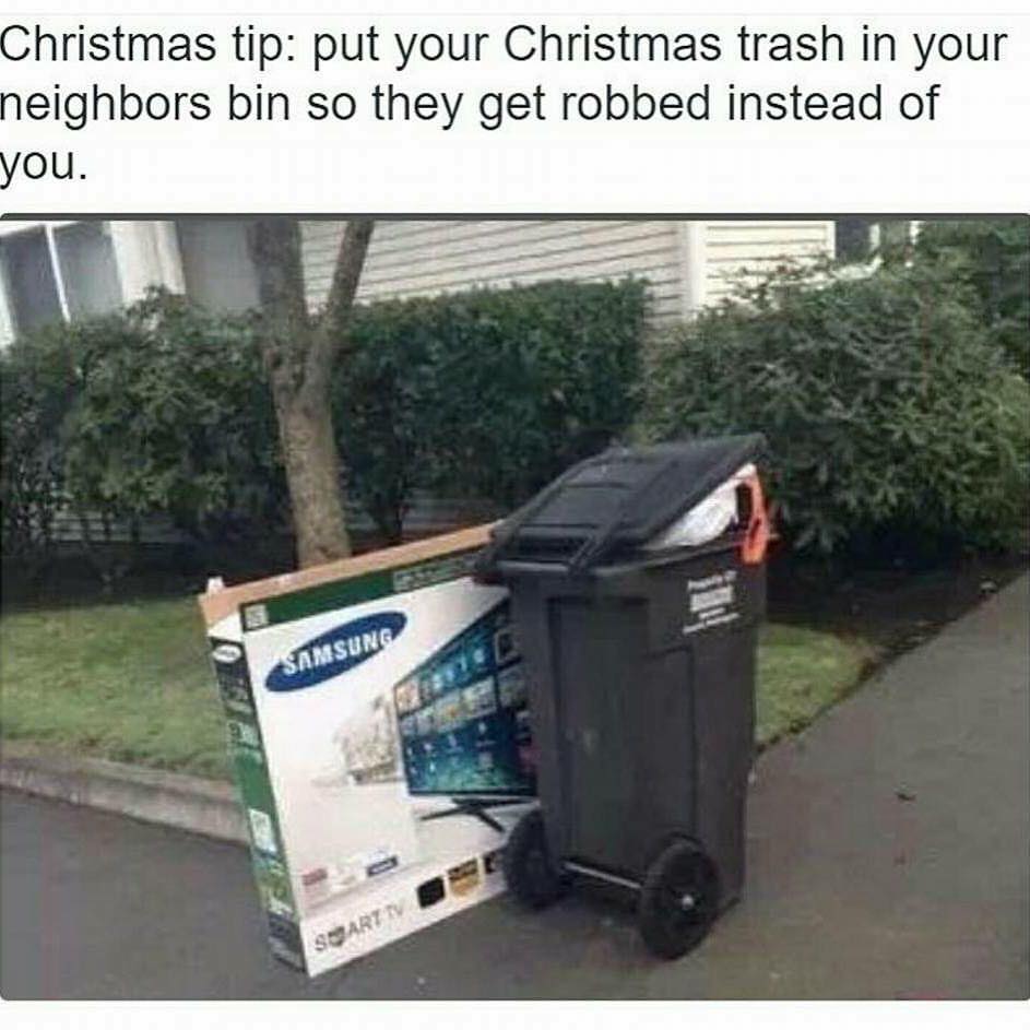 christmas trash