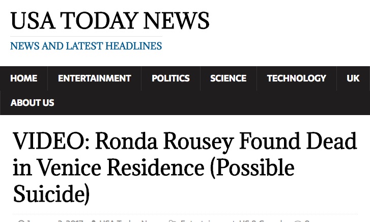 VIDEO__Ronda_Rousey_Found_Dead_in_Venice_Residence__Possible_Suicide__–_USA_Today_News