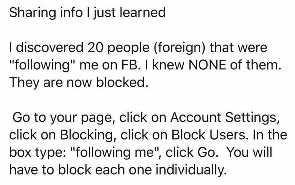 Blocking People On Facebook Meme