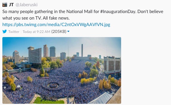 fake inaugural crowds