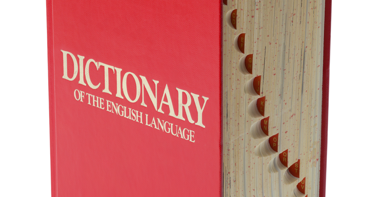 An English-language dictionary.