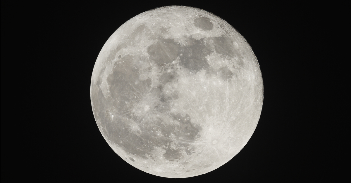 Full moon close-up