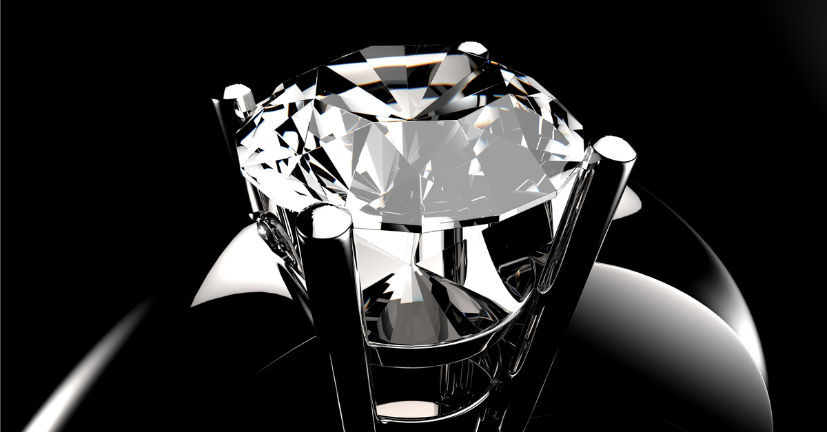 Up close diamond ring