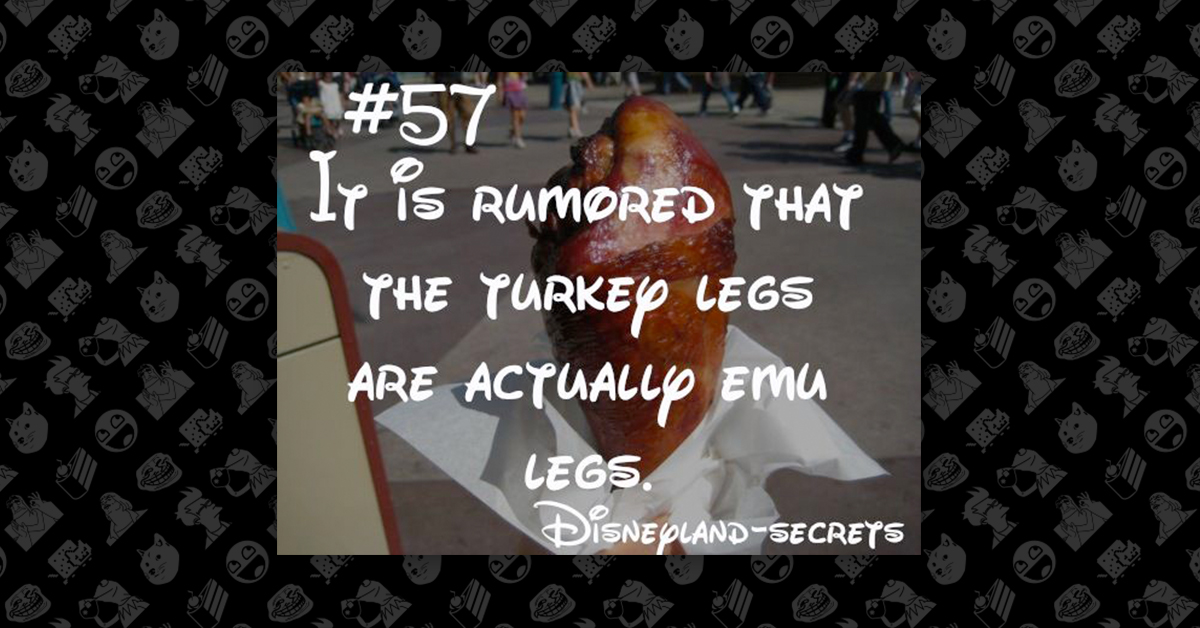 Meme image of Disney turkey legs