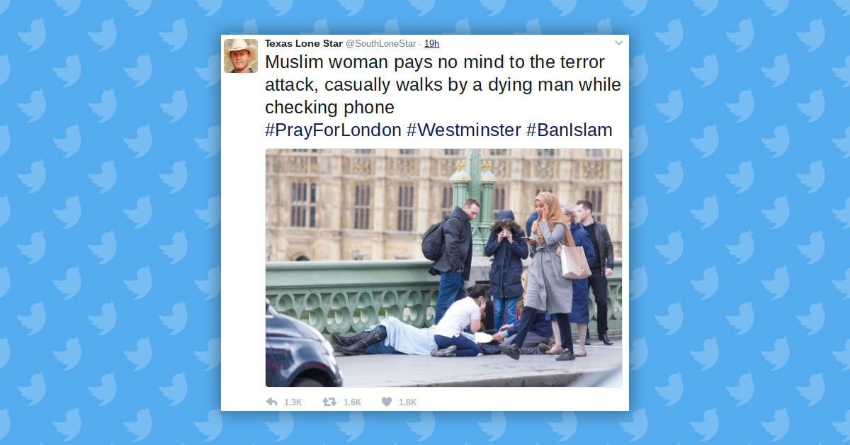 Muslim Woman Ignores Dying Victim of London Terror Attack? | Snopes.com