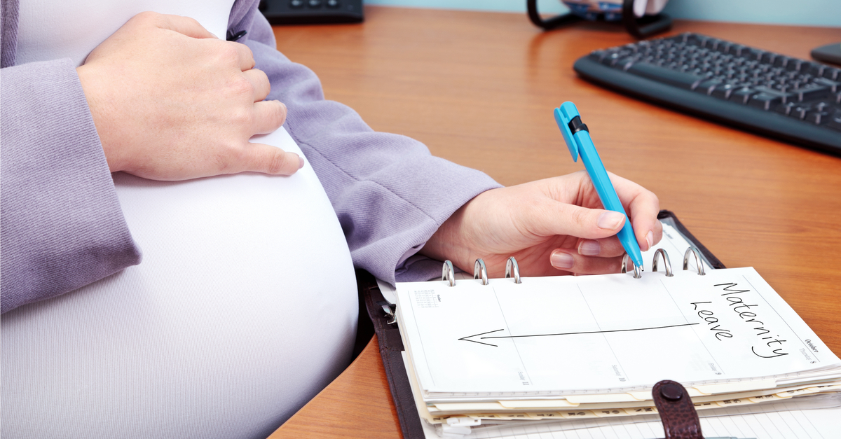 Woman planning maternity leave