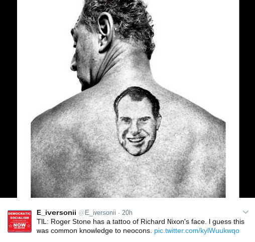 Roger stone tattoo