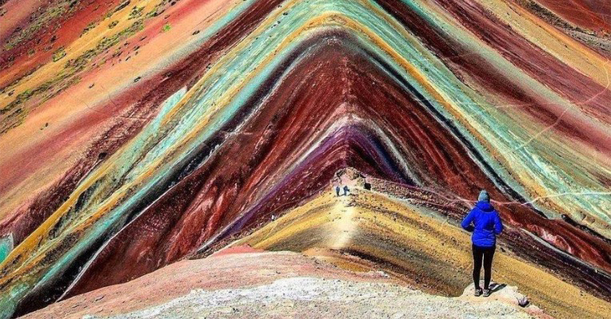 Digitally enhanced image of the Ausangate mountain in Peru
