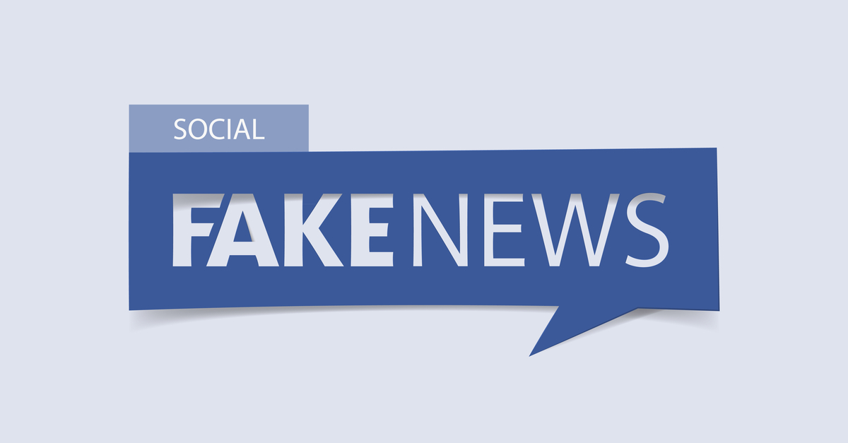 "Fake news" banner