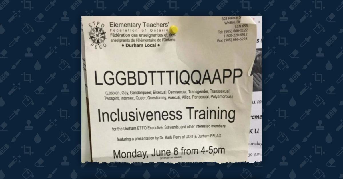 Is This 'LGGBDTTTIQQAAPP' Inclusiveness Training Session Flyer Real?
