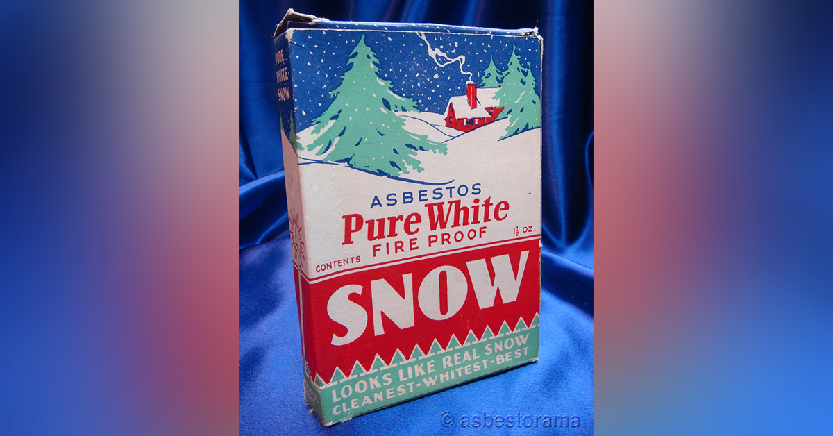 Fact Check Was Fake Snow Made From Asbestos Marketed As