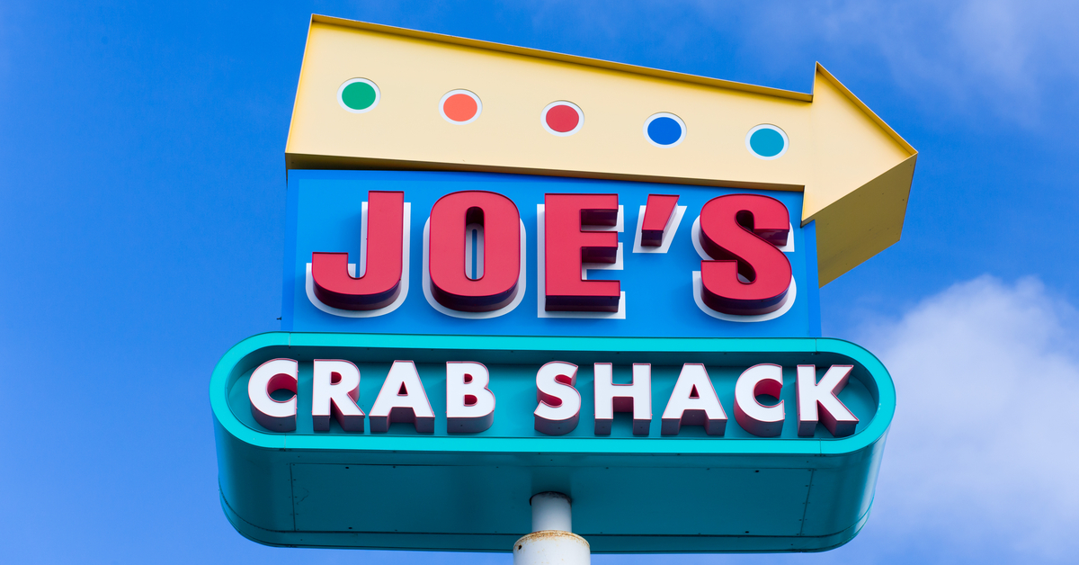 Joe's Crab Shack sign.