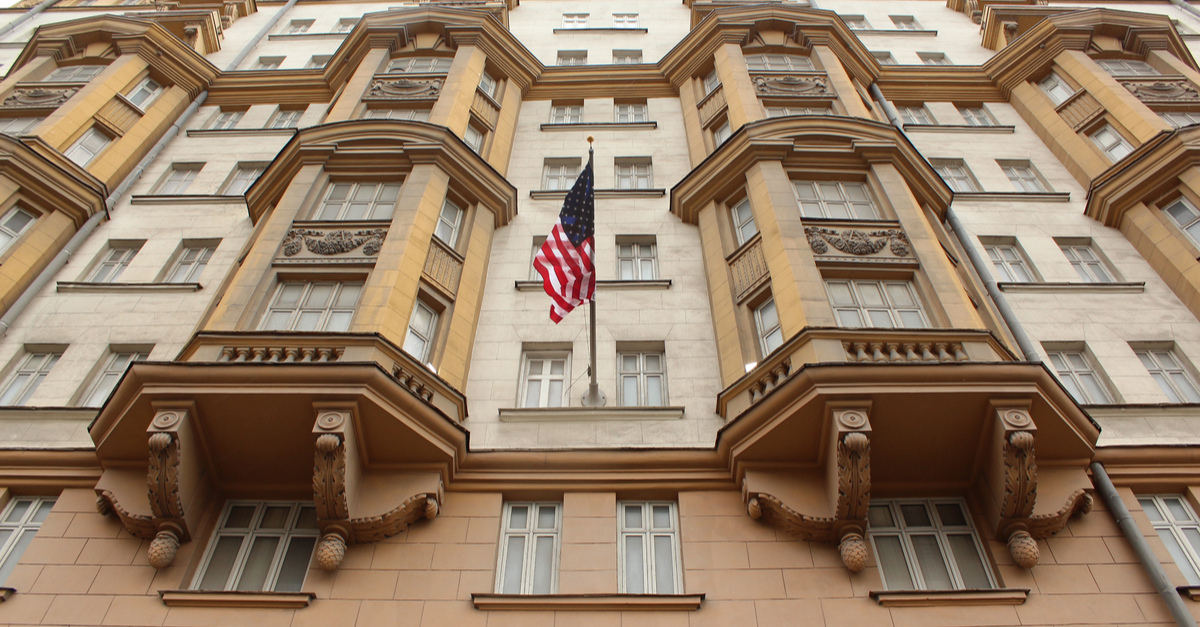 United States Embassy in Moscow.