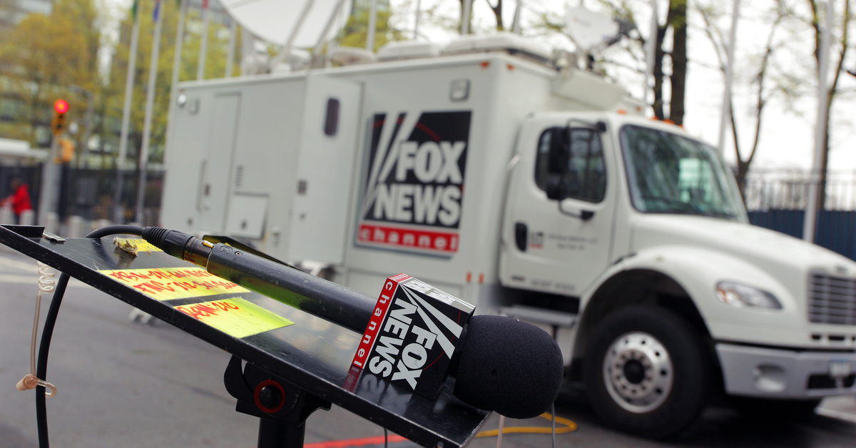 Fox News broadcast truck.