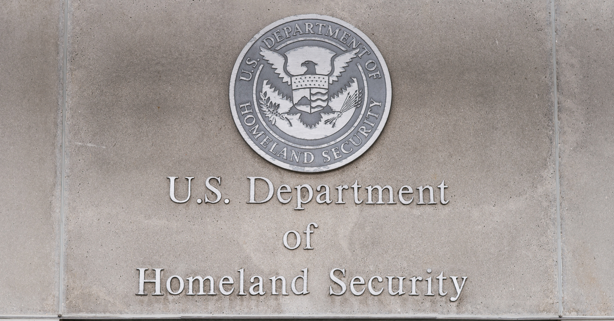 Department of Homeland Security edifice.