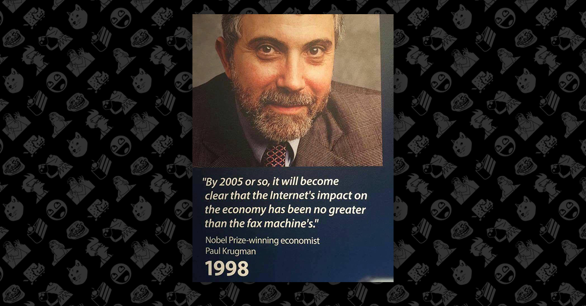 Image result for krugman internet
