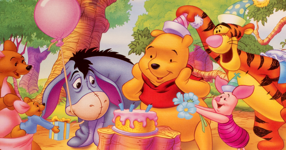 Winnie the Pooh with his friends.