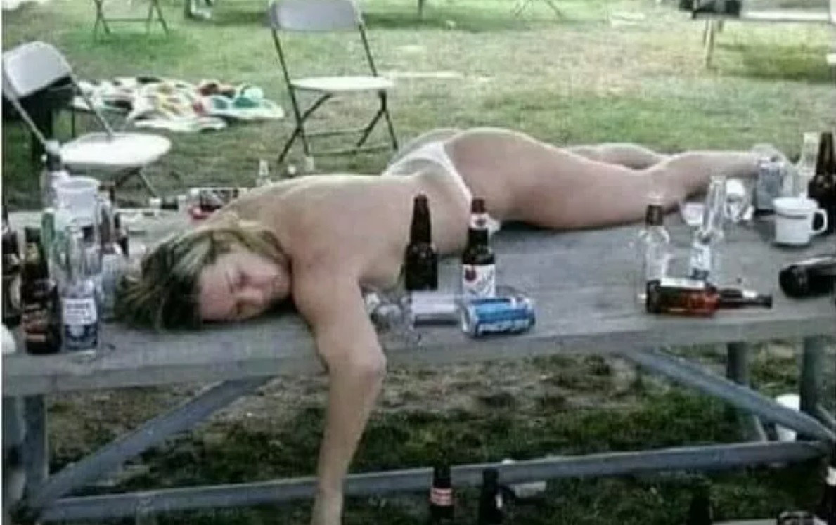 drunk girls passed out naked