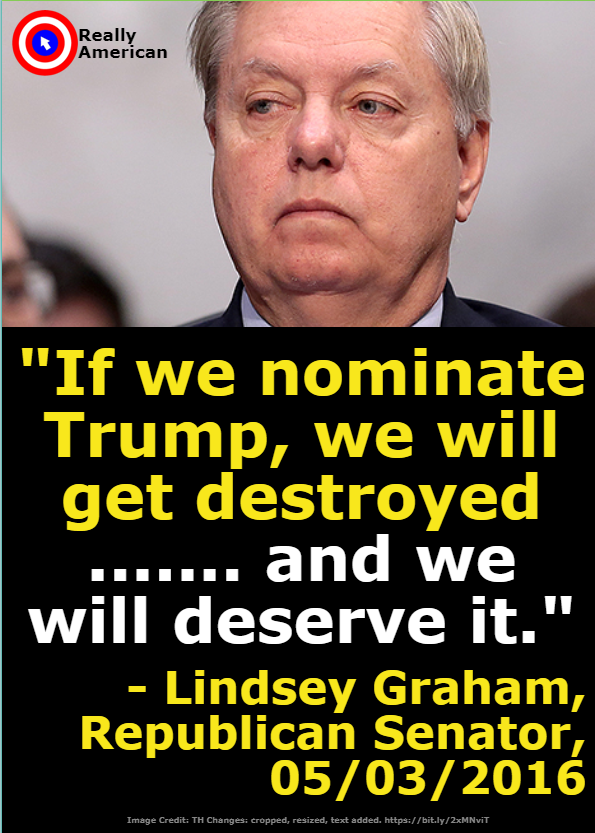 Did Lindsey Graham Say Republicans Would Get 'Destroyed' If They Nominated Donald  Trump? | Snopes.com