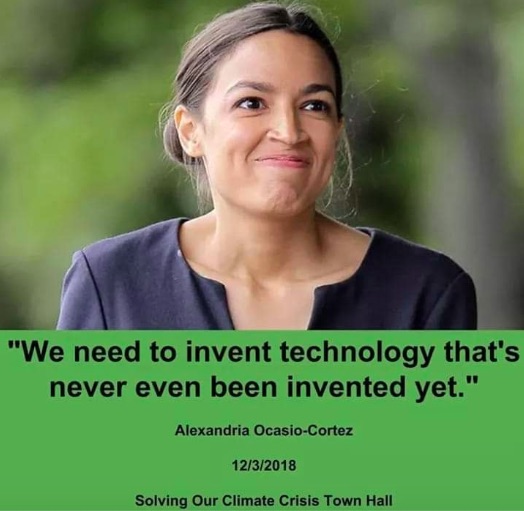 meme 4 - Did Alexandria Ocasio-Cortez Say We Need to ‘Invent Technology That’s Never Been Invented’?