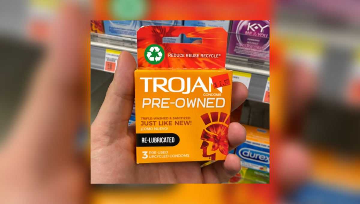 trojan preowned recycled condoms