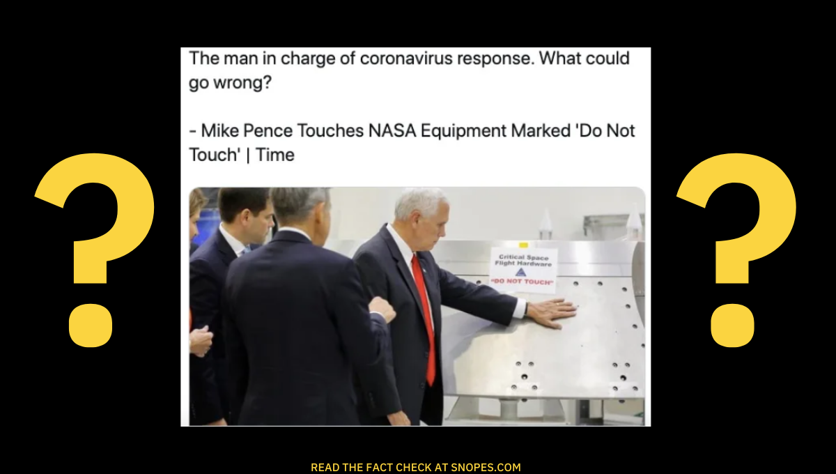 pence do not touch