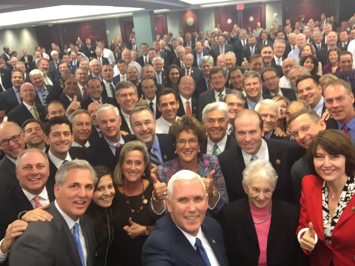mike pence house republicans selfie