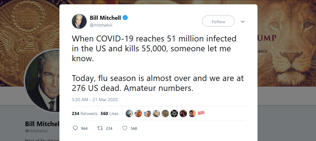 bill mitchell tweet covid