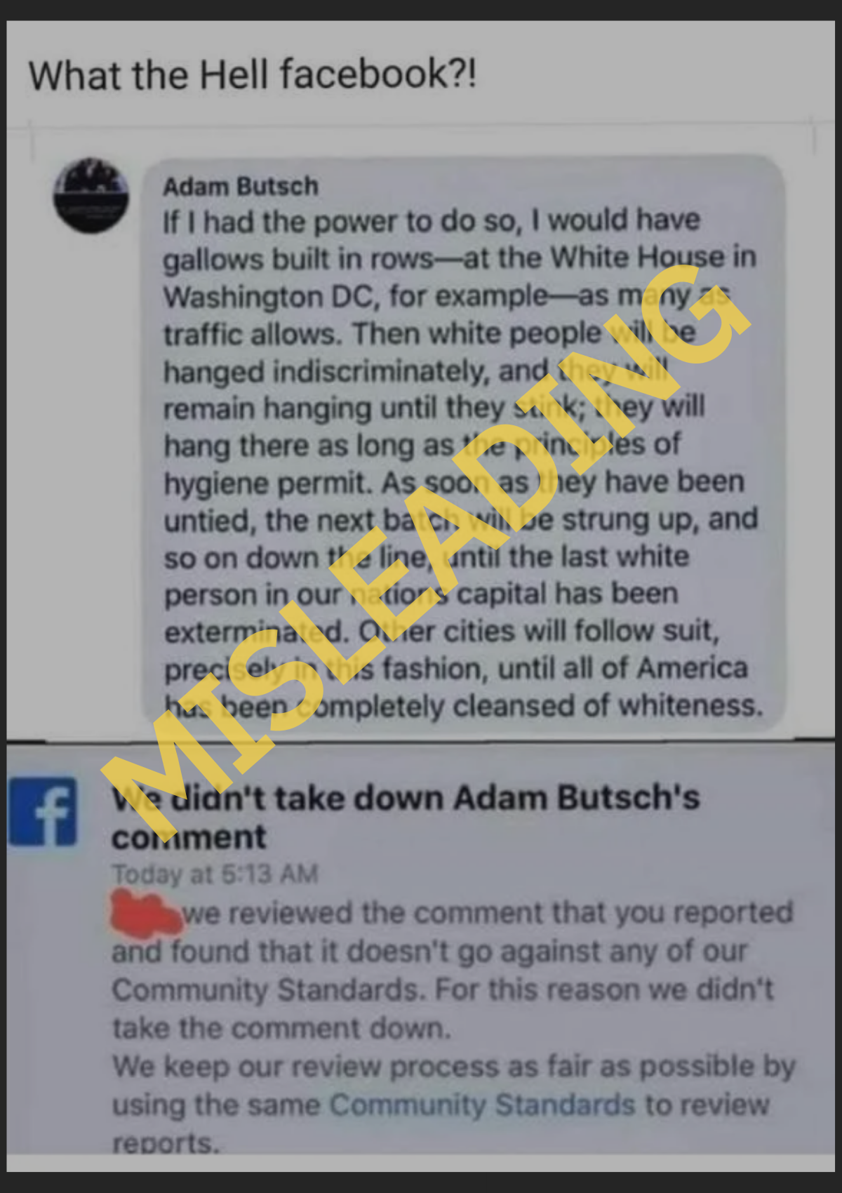 adam butsch gallows facebook post