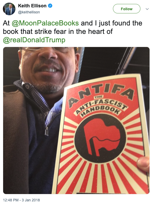 Is This Minnesota AG Keith Ellison with 'Antifa Handbook'? | Snopes.com